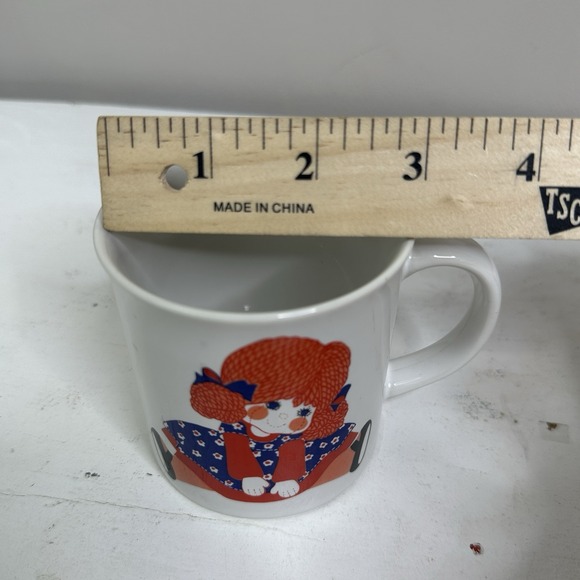 Otagiri Mug Rag Doll Girl Flower Cup Coffee Tea Japan Gibson Greeting Cards - Picture 5 of 5